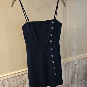 CL🔹️Navy Sheath Mini Dress with Spaghetti Straps